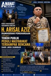 H. Arisal Aziz Dapat Anugerah dari JMSI Sumbar, Bukan Kaleng-Kaleng