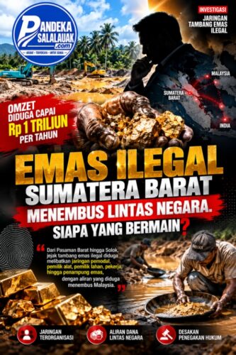Tambang Emas Ilegal di Sumatera Barat Diduga Beromzet Rp1 Triliun per Tahun, Siapa di Balik Jaringannya?
